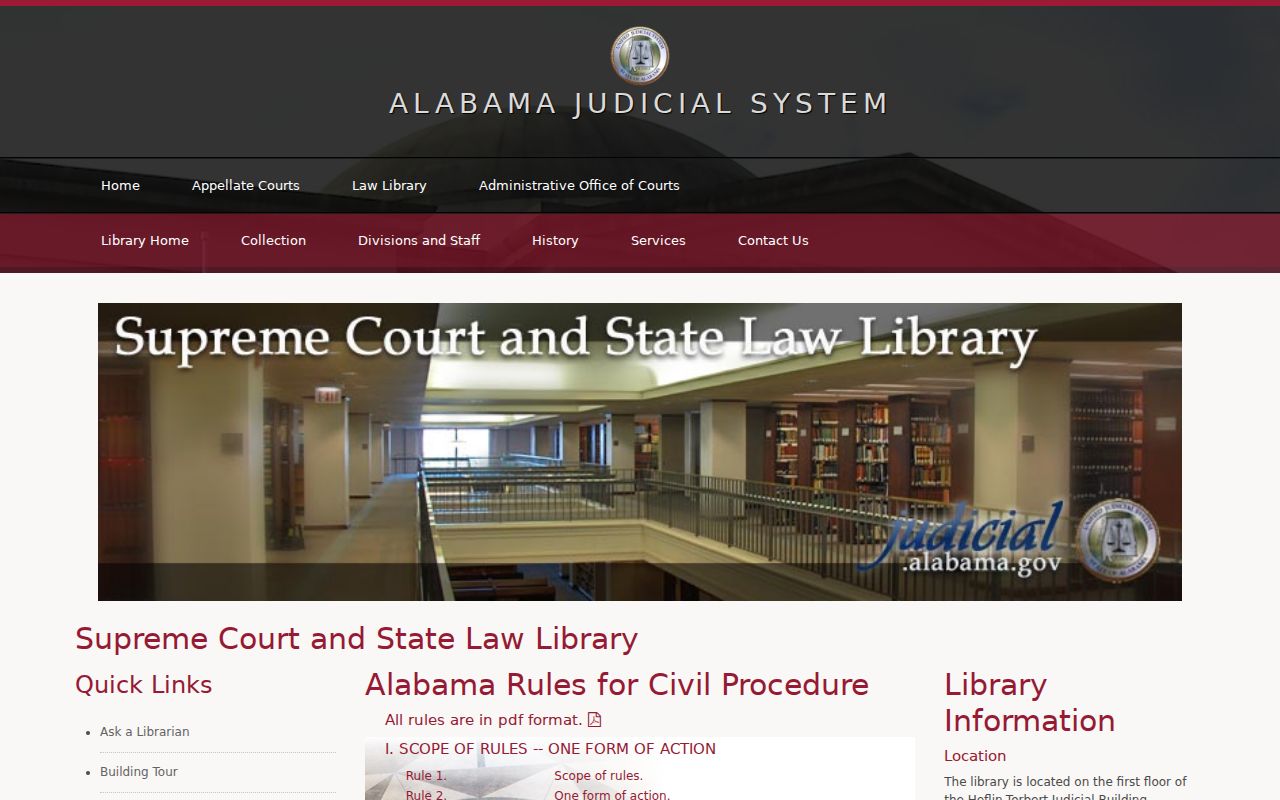 Alabama civil procedure rules for Montgomery County civil dockets